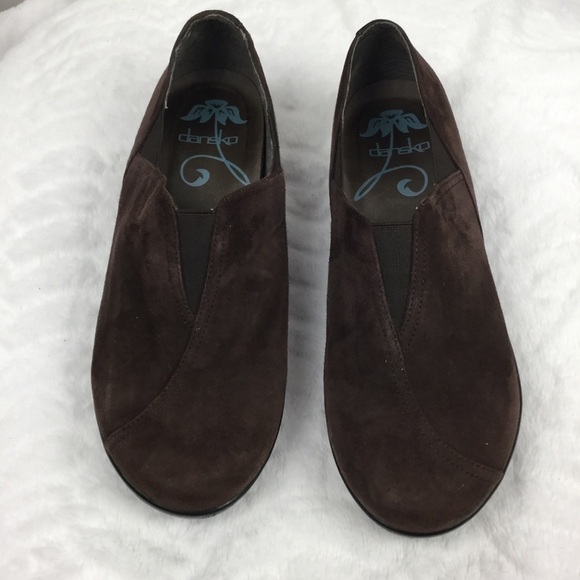 Dansko Suede Slip on Mary Jane shoes Brown Size 42/ US 11.5-12 - Picture 2 of 8